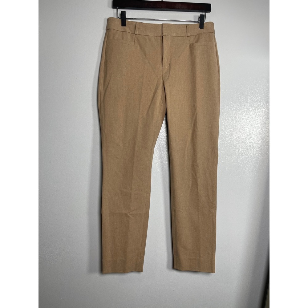 BANANA REPUBLIC Sloan Pants Size 6 Tan Khaki NEW Mid Rise Slimming Career Casual